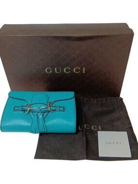 Gucci Emily Horsebit Chain Shoulder Bag Green
